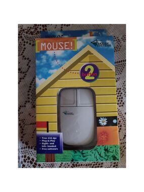Mouse Systems 2-Button White Serial Mouse Vintage